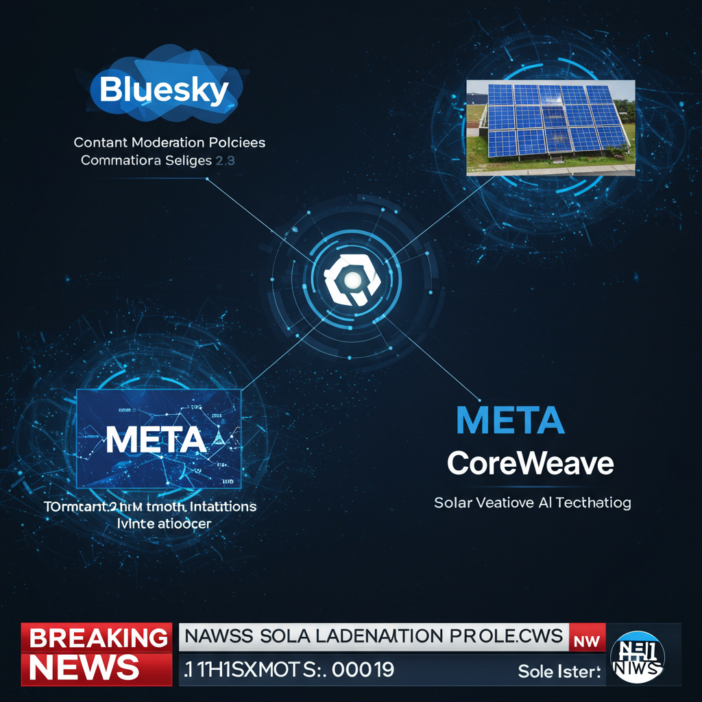 Breaking Tech: Bluesky Dislikes, Meta’s Solar Surge, CoreWeave AI