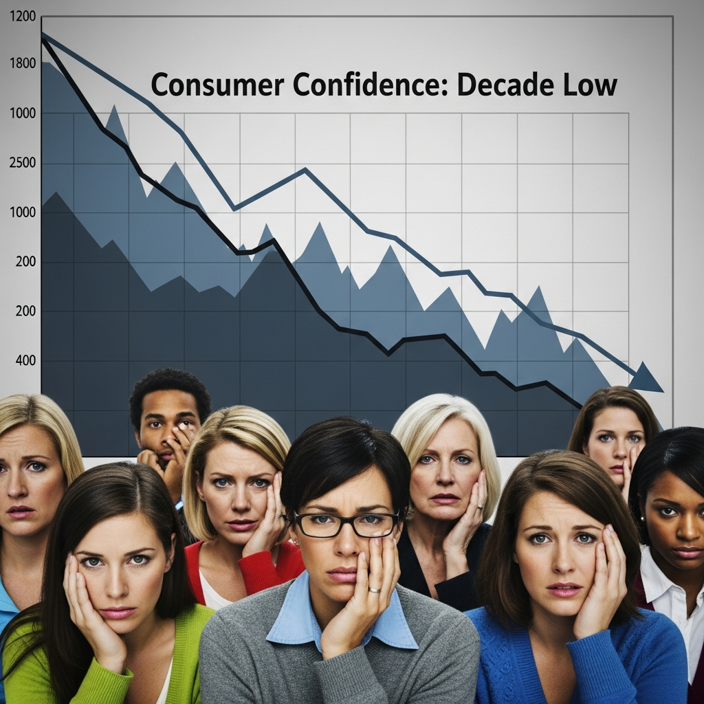 Breaking: US Consumer Confidence Hits Decade Low! What Next?