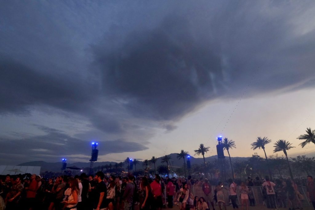 A view of the festival grounds during the 2018 Coachella Valley Music and Arts Festival Weekend 1 at the Empire Polo Field on April 15, 2018 in Indio, California.