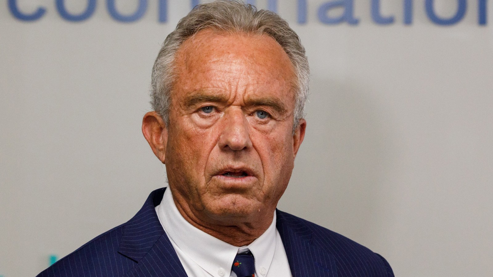 San Diego, California - Health and Human Services Secretary Robert F. Kennedy Jr., joined by HRSA Administrator Tom Engels and Neighborhood Healthcare CEO Dr. Rakesh Patel, speaks at a presser announc