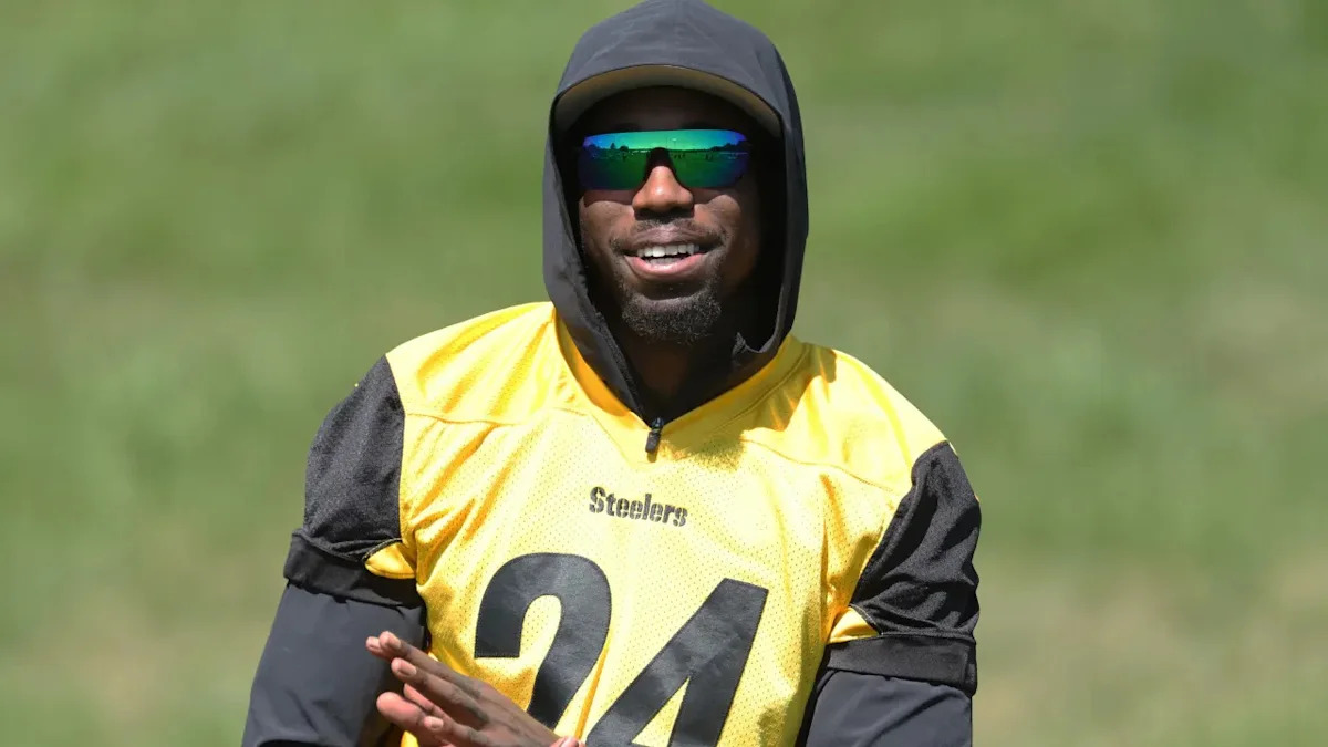 Joey Porter Jr. at Steelers training camp