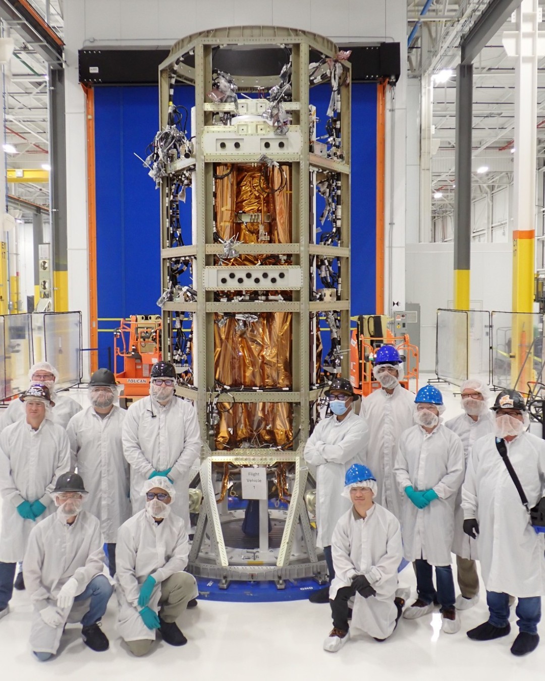 Blue Origin is assembling and testing its first Blue Ring spacecraft. Credit: Blue Origin