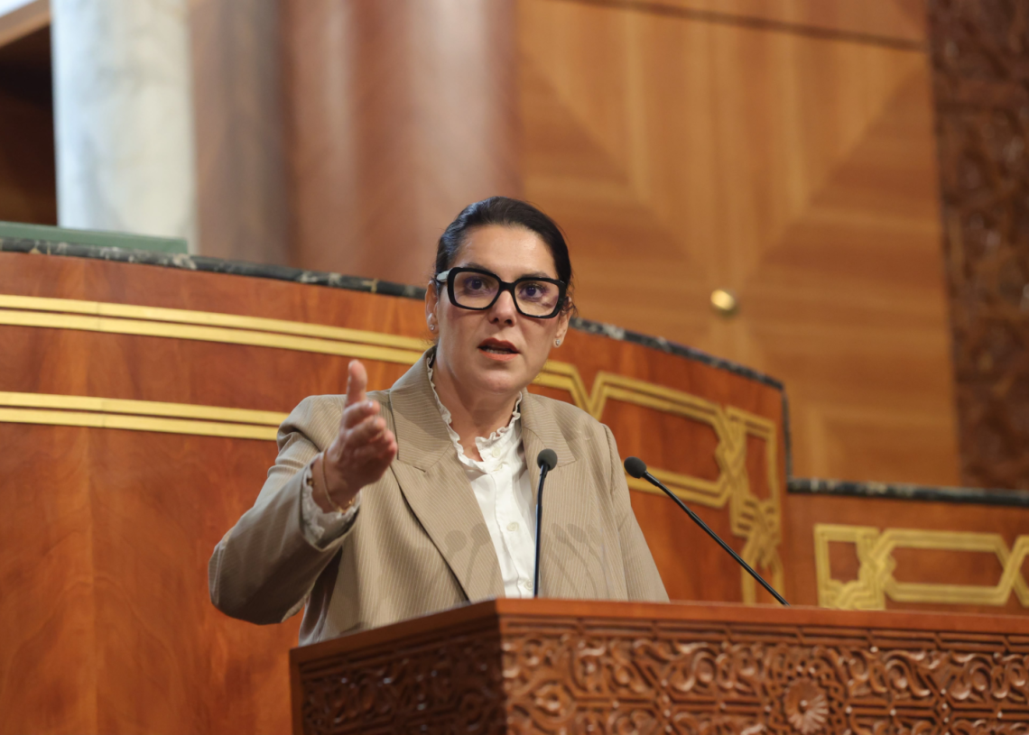 Head of Government Fatima Ezzahra El Mansouri at the House of Councillors