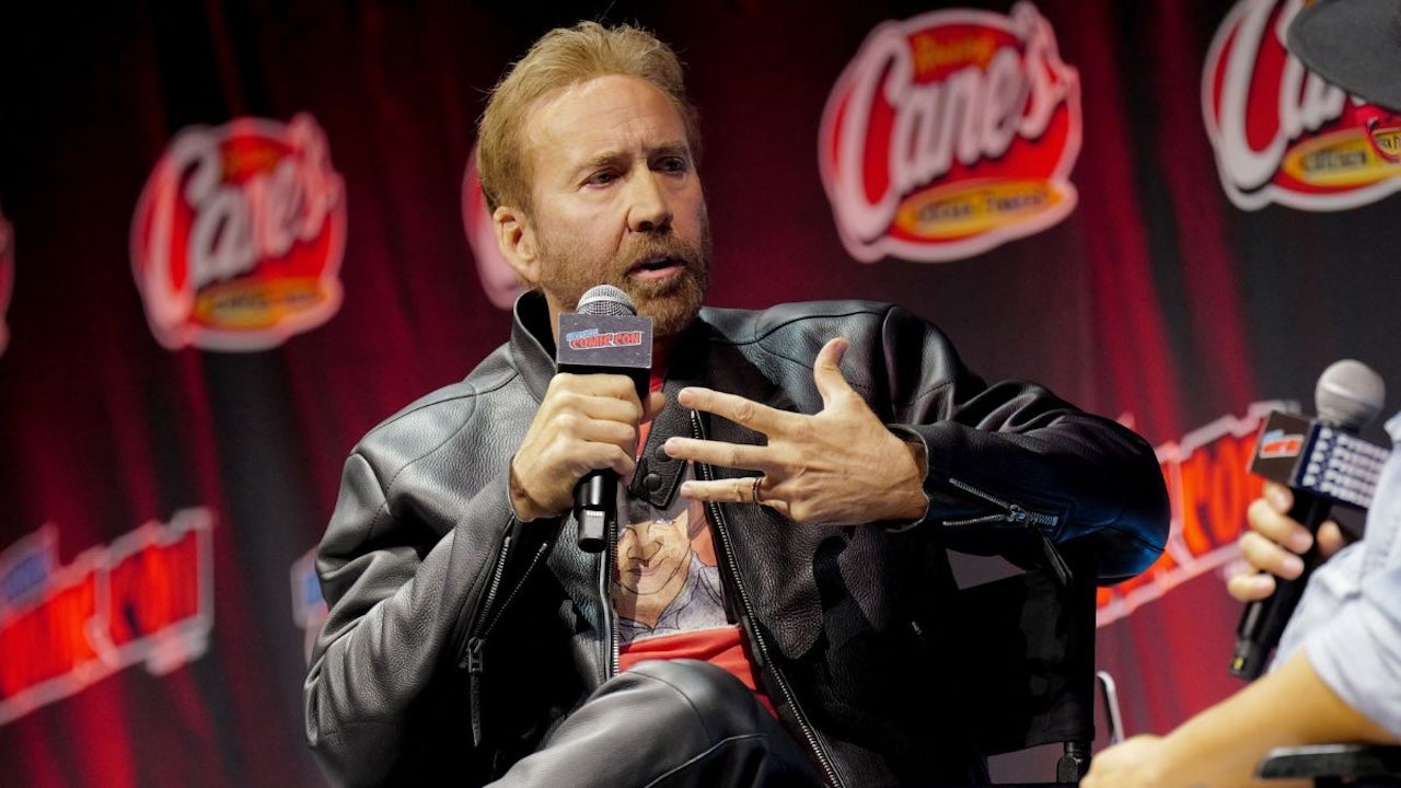 Nicolas Cage speaks onstage at Spotlight on Nicolas Cage during New York