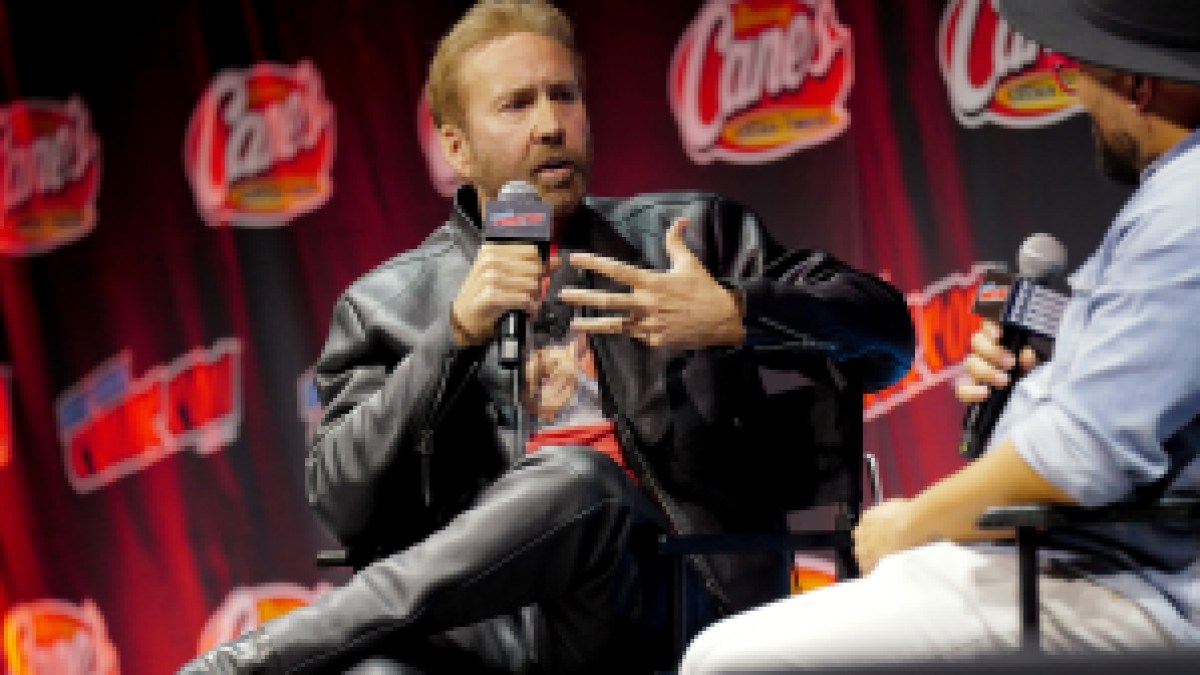 NEW YORK, NEW YORK - OCTOBER 10: Nicolas Cage speaks onstage at Spotlight on Nicolas Cage during New York Comic Con 2026 at Javits Center on October 10, 2026 in New York City. (Photo by Craig Barritt/
