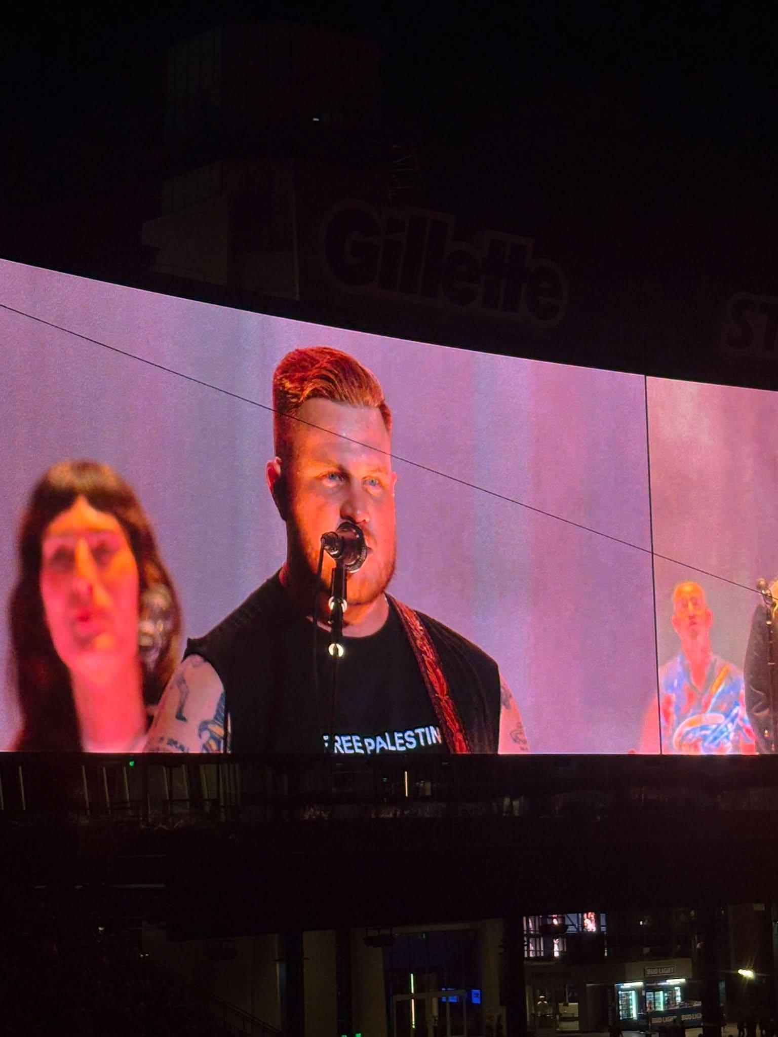 The "Revival" singer wasn't alone as several of his band members also